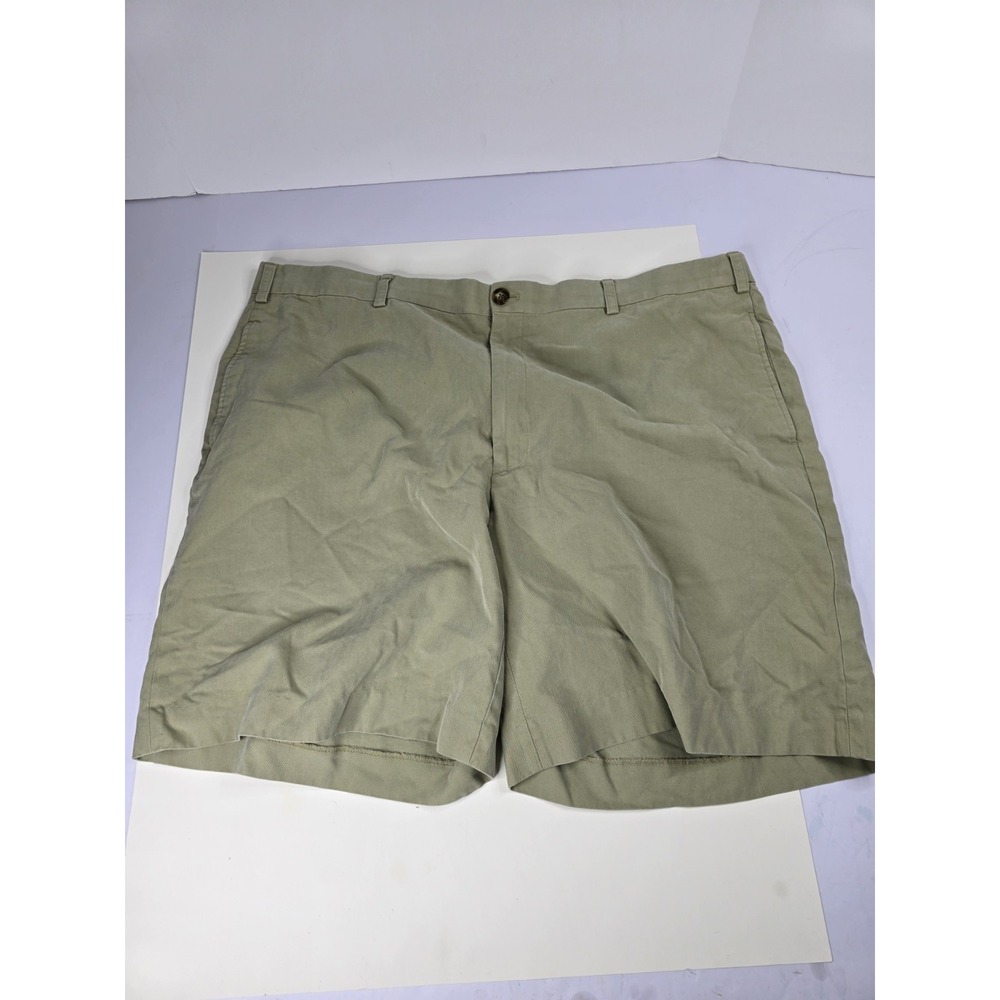 Orvis Shorts Men 42W Beige Signature Collection Flat Front Chino Golf Fishing